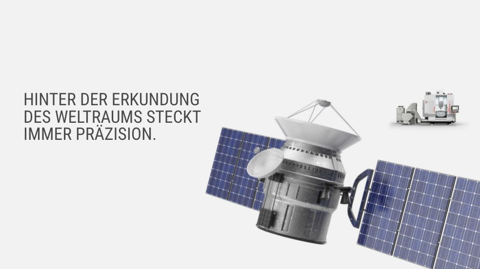 Schindler Parent Hermle Website Relaunch. Hinter der Erkundung des Weltraums steckt immer Präzison.