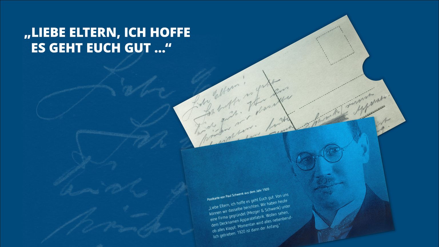100 Jahre Theben Jubiläumskommunikation: Postkartenaktion.