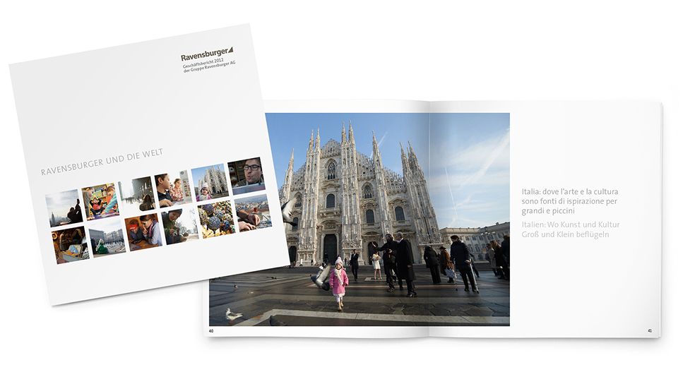 Schindler Parent Unternehmenskommunikation für Ravensburger - Geschäftsbericht 2012.
