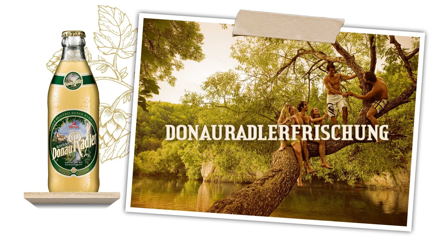 Hirsch Markenkommunikation Flaschendesign Donauradler.