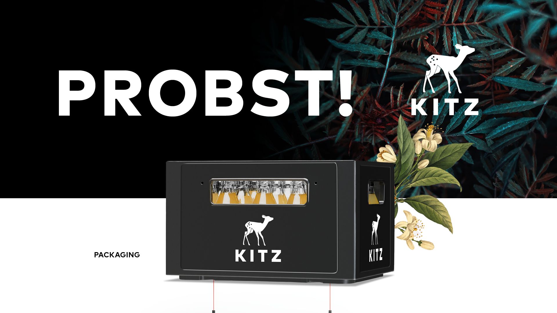 Einführungskampagne für Kitz. Probst! Getränkekiste.